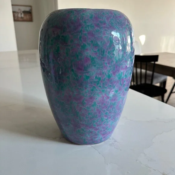 Scheurich, W Germany Vase Lavender/Teal - Picture 2 of 4